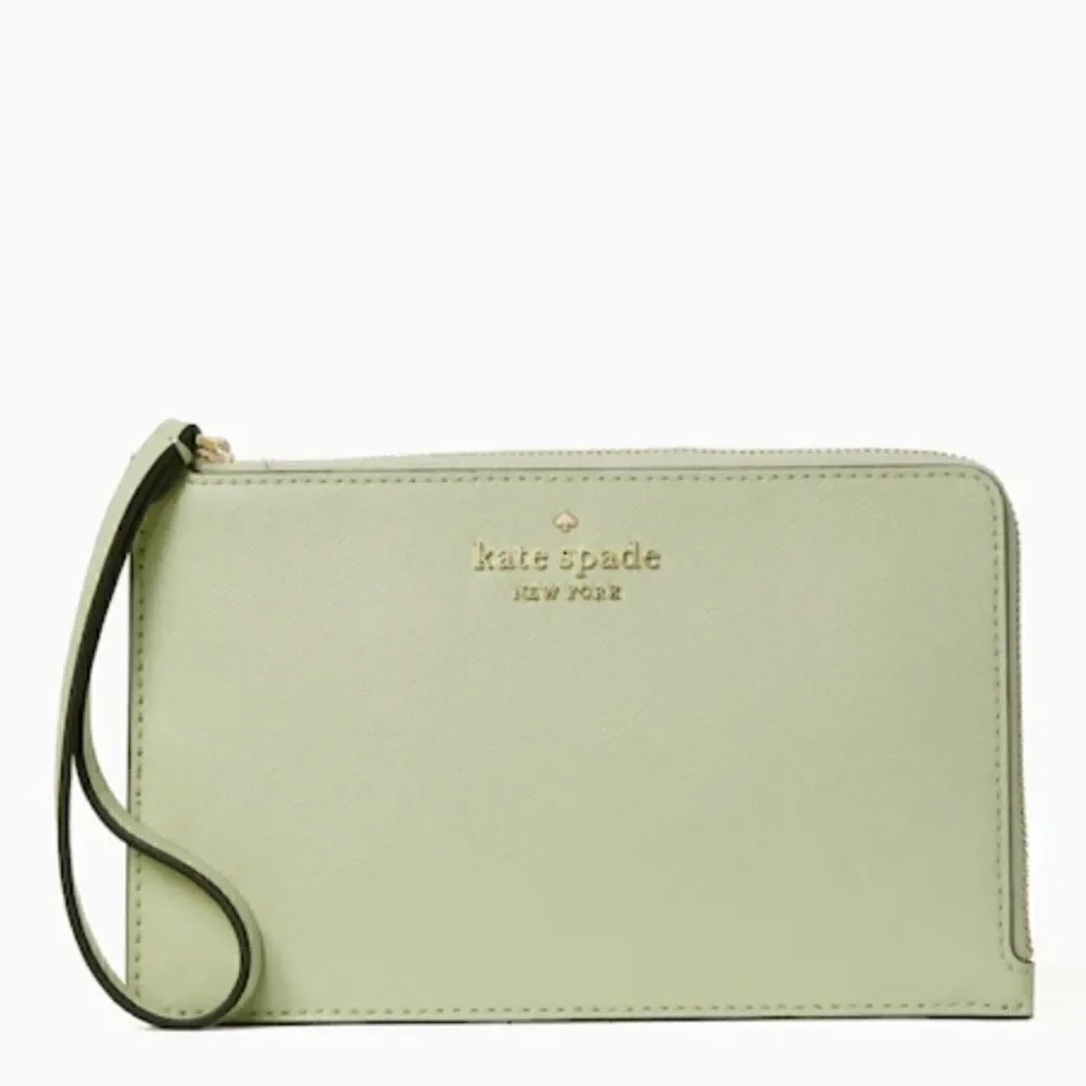 KATE SPADE Staci Medium L Zip Wristlet Wallet Bag Purse